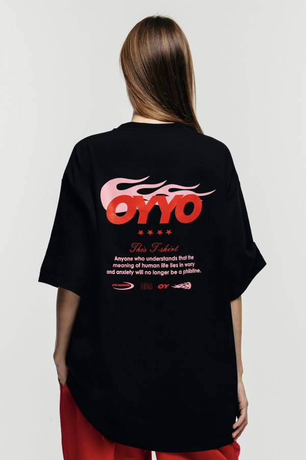 Футболка OYYO FLAME черная (M)