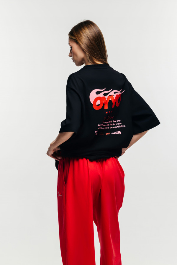 Футболка OYYO FLAME черная (M)