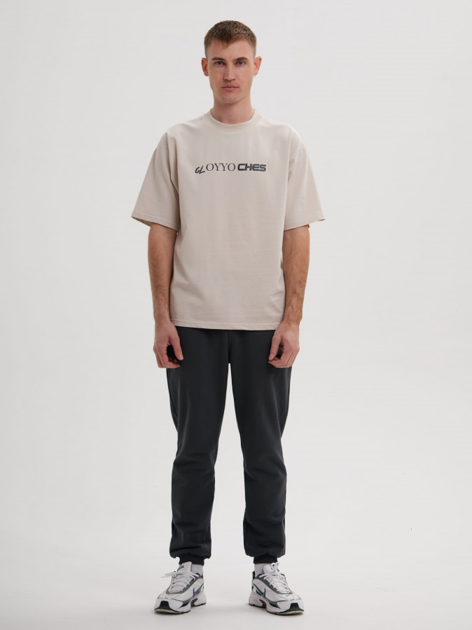 Футболка OYYO CLOTHES бежевая L