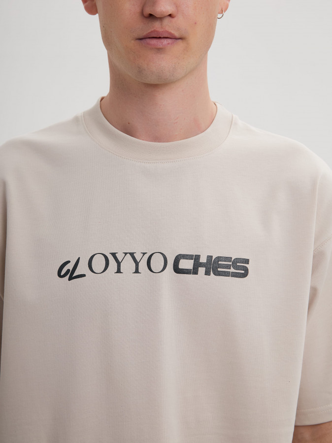 Футболка OYYO CLOTHES бежевая L