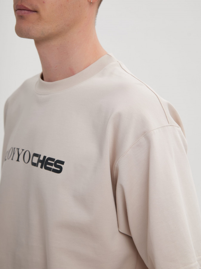 Футболка OYYO CLOTHES бежевая L