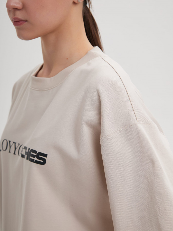 Футболка OYYO CLOTHES бежевая L