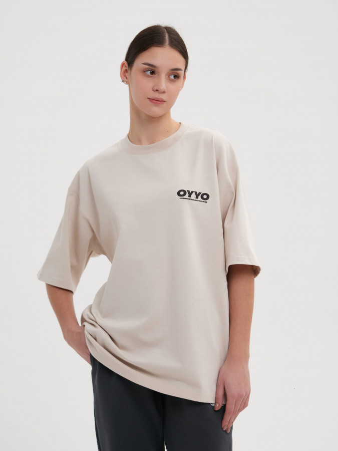 Футболка OYYO 2K25 бежевая L