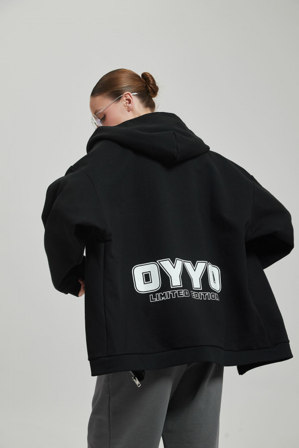 Зип худи OYYO QUADRO черный (M)