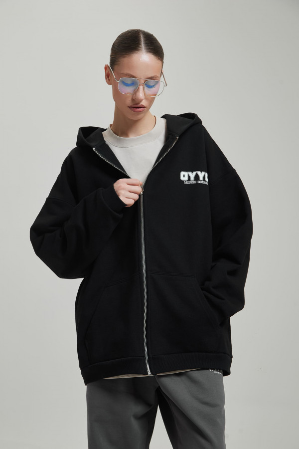 Зип худи OYYO QUADRO черный (M)