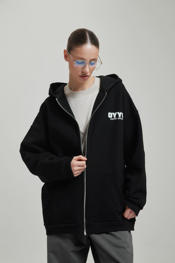 Зип худи OYYO QUADRO черный (M)