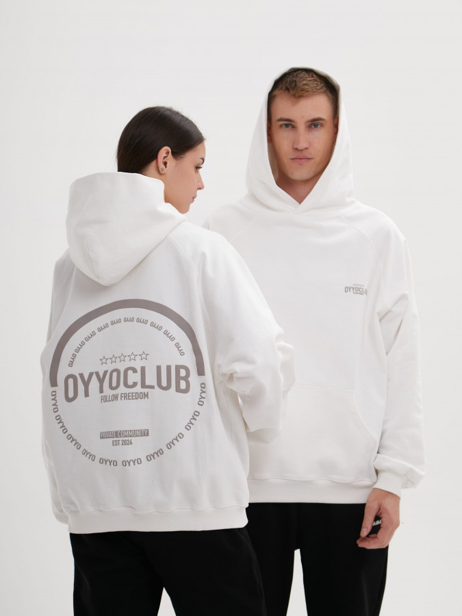 Худи OYYO CLUB белый (L)