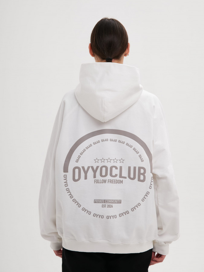 Худи OYYO CLUB белый (L)