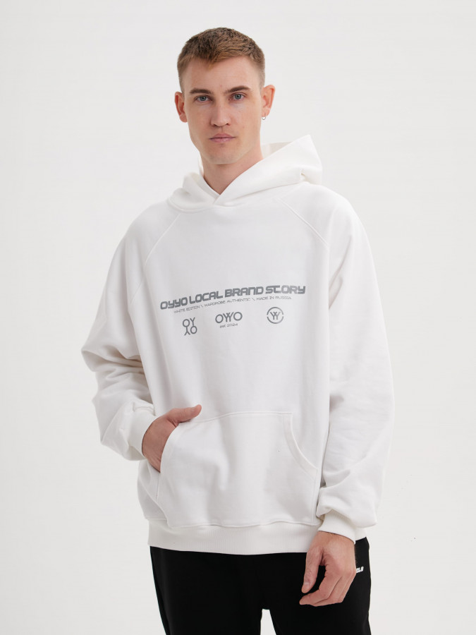 Худи OYYO LOCAL белый (L)