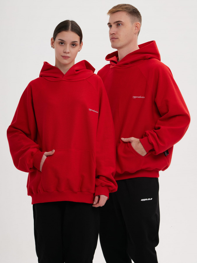 Худи красный OYYOSTHETICS REVERSE (L)