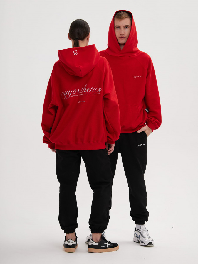 Худи красный OYYOSTHETICS REVERSE (L)