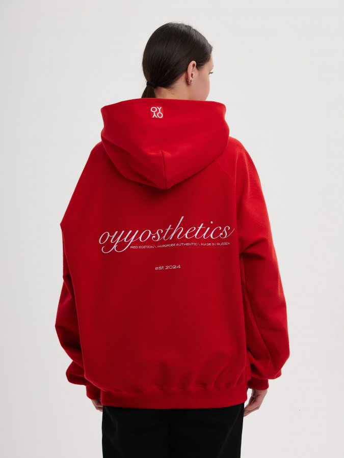 Худи красный OYYOSTHETICS REVERSE (L)