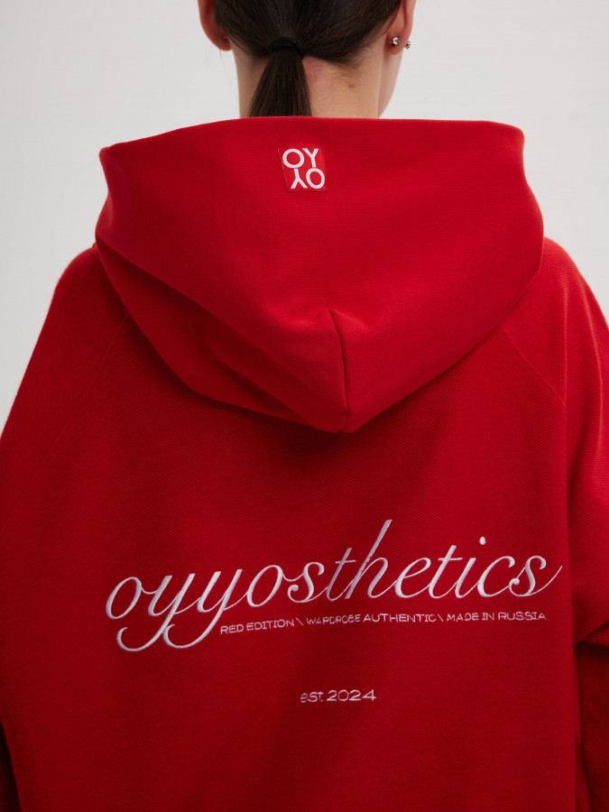 Худи красный OYYOSTHETICS REVERSE (L)