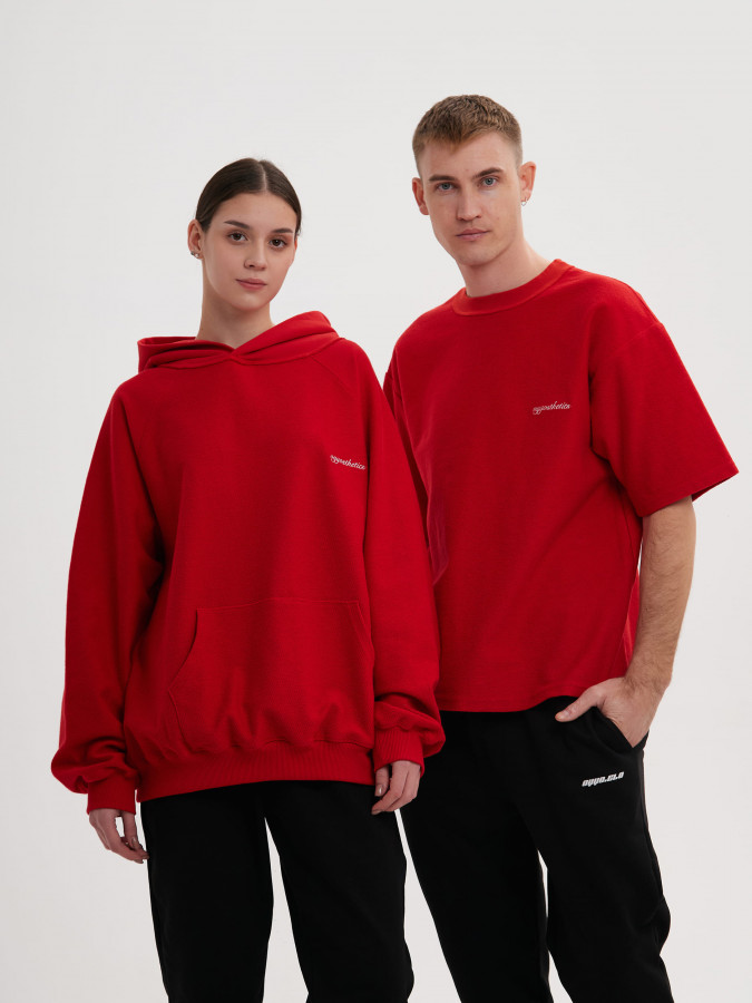 Худи красный OYYOSTHETICS REVERSE (L)